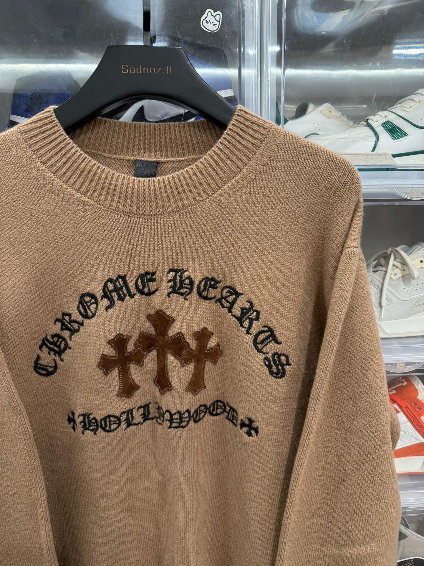 Chrome Hearts Brown Cashmere Sweater