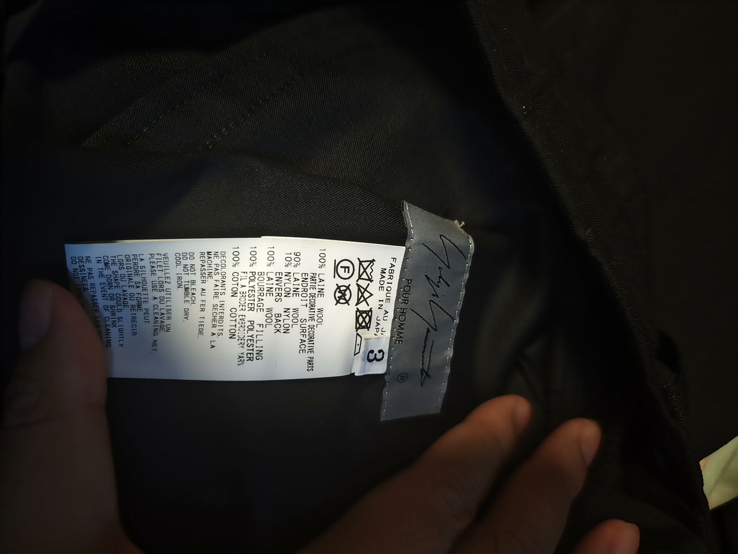 Yohji Yamamoto 22SS Asakura Ghost Hand Pants