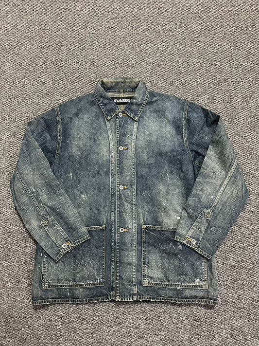 Neighborhood Splatter Denim Coverall Jacket