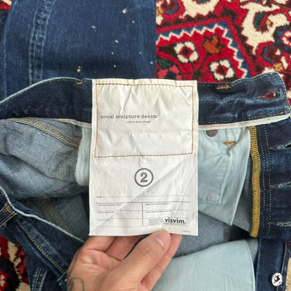 visvim 23aw dry22 water-washed jeans