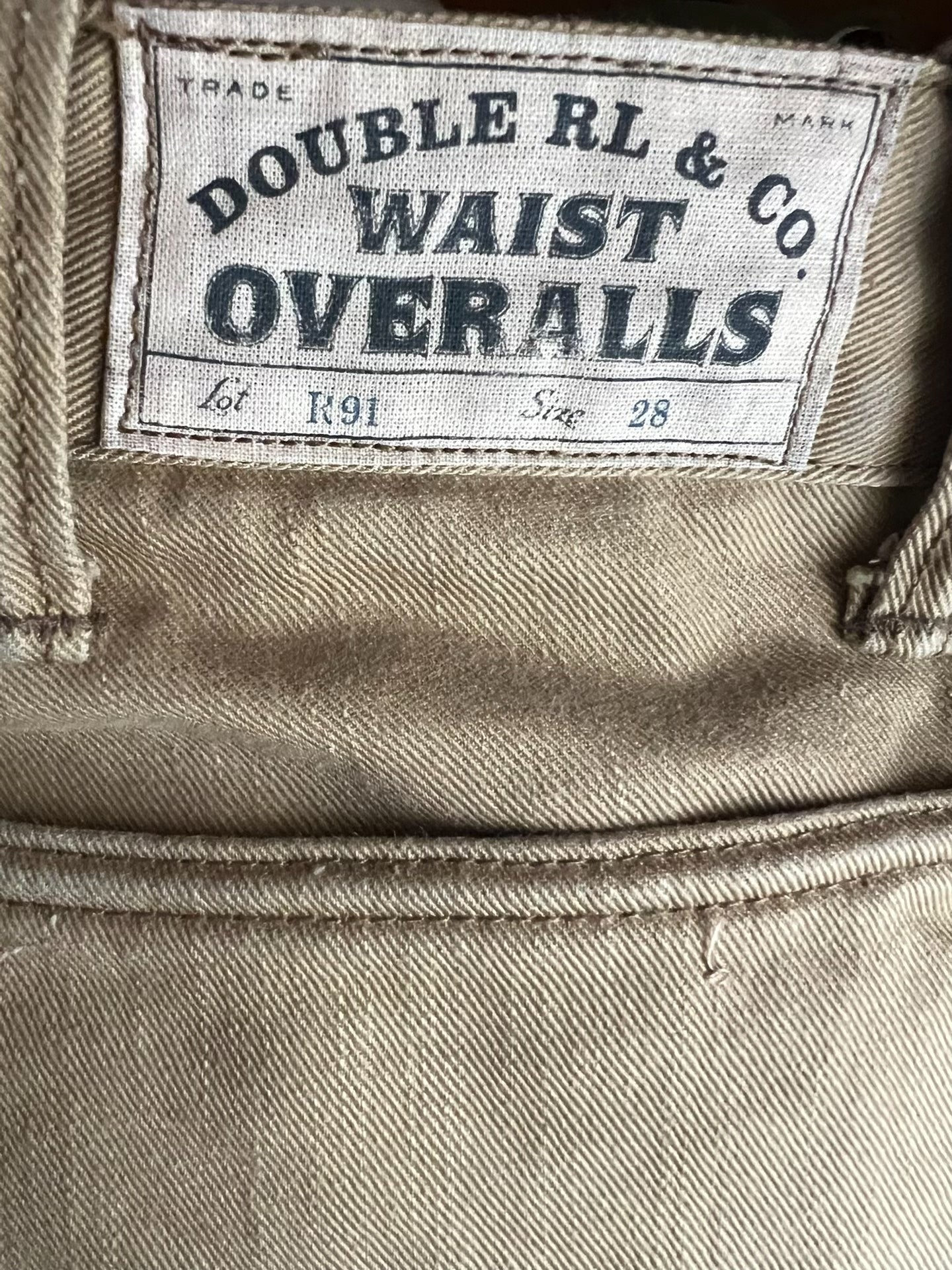 RRL Double RL Suspender Work Pants