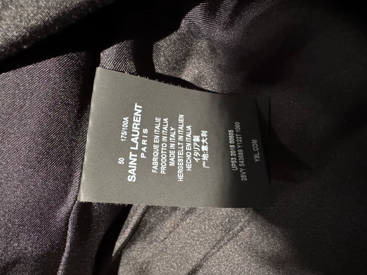 Saint Laurent Wool Baseball Jacket Size 50