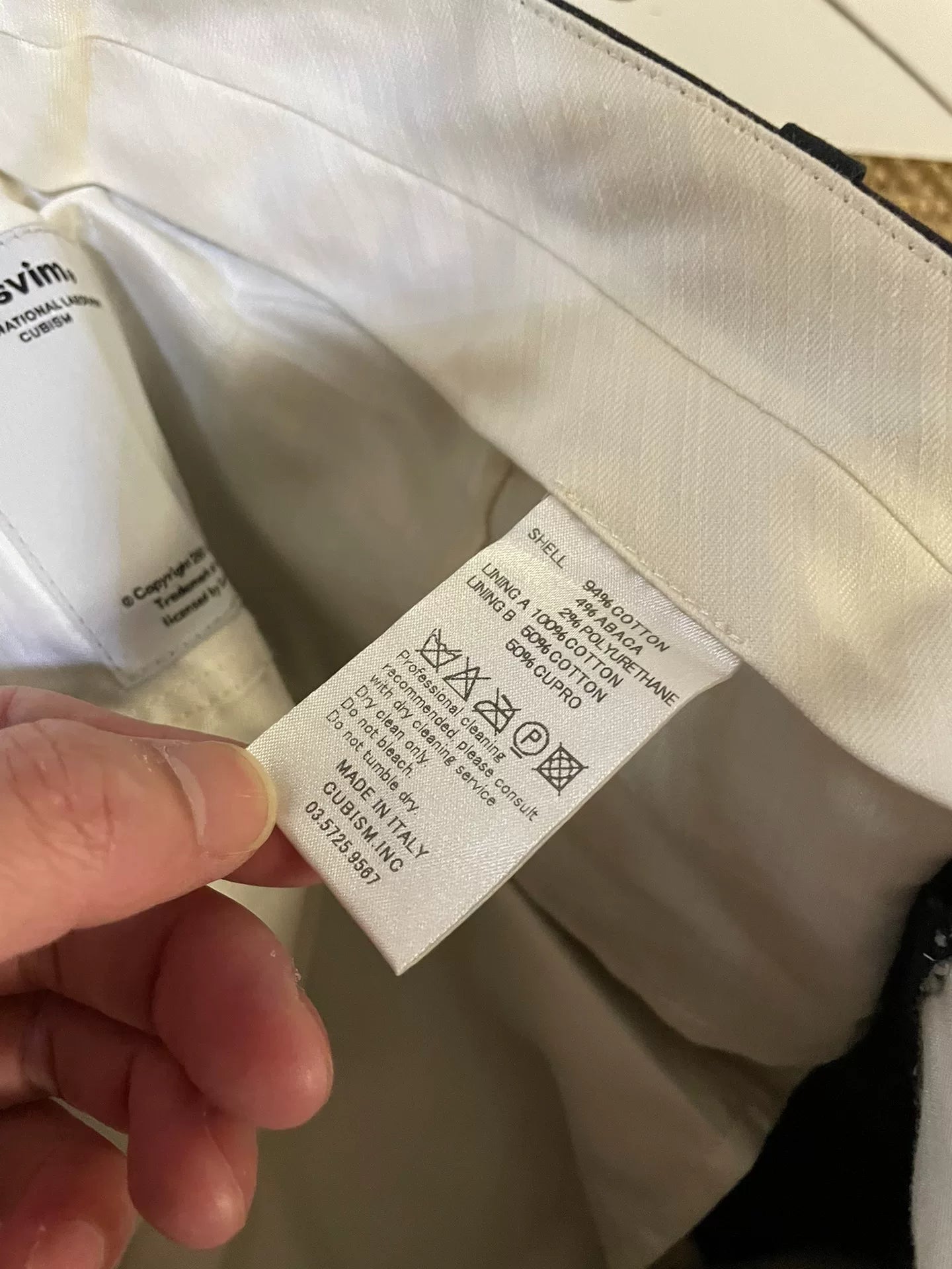 Visvim Paccard Stripe Cropped Slacks