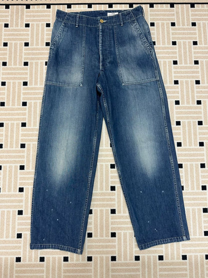 VISVIM SS BENNING DAMAGED DENIM PANTS