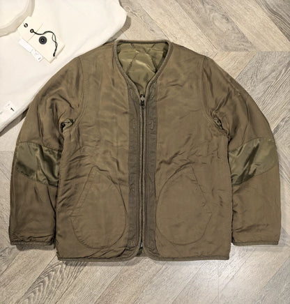 visvim iris liner jacket in olive green
