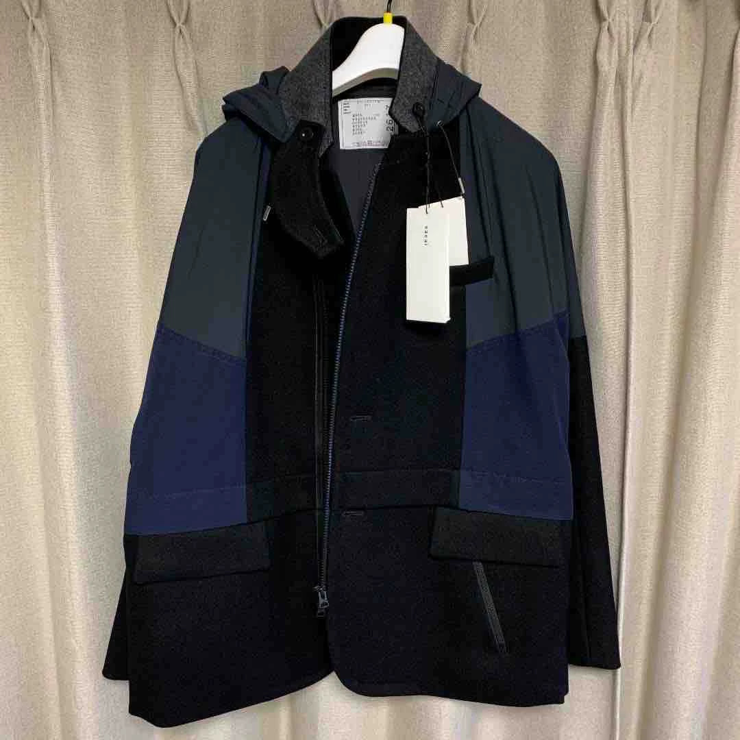 sacai men's oversized jacket autumn winter