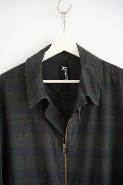 Yohji Yamamoto 24SS Plaid Zip Shirt