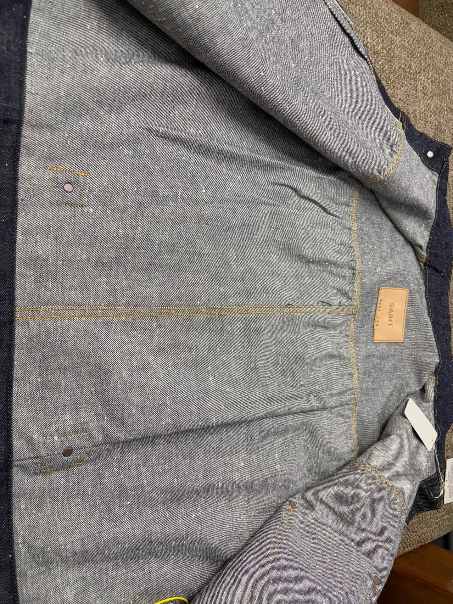 SAINT MICHAEL x berberjin T-back Denim Jacket