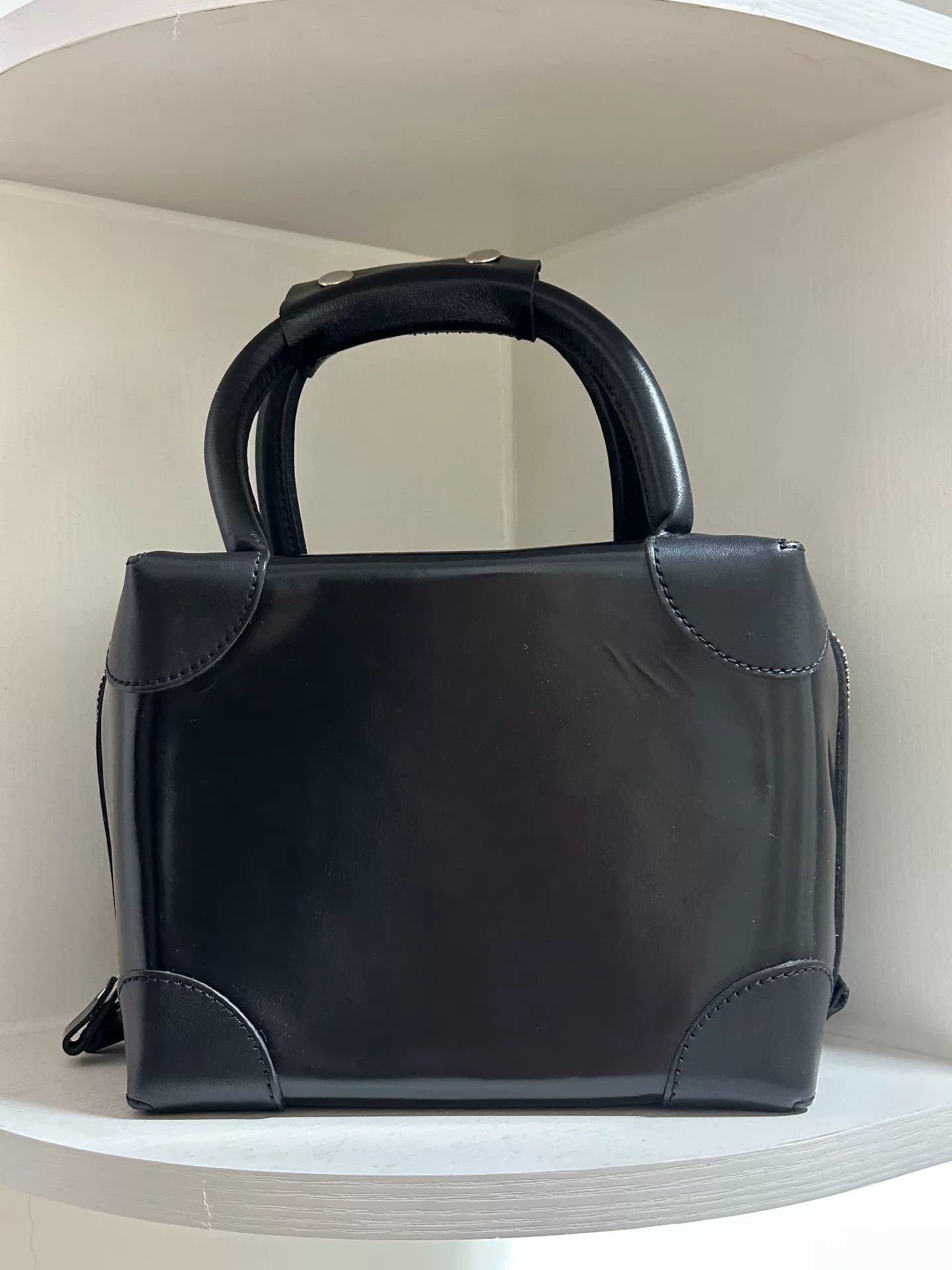 Yohji Yamamoto Y's Black Square Handbag