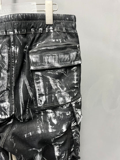 Rick Owens 21FW Painted Cargo Pants