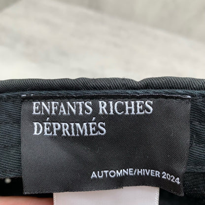black embroidered duckbill cap by erd