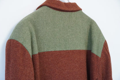 Yohji Yamamoto Color Block Wool Coat