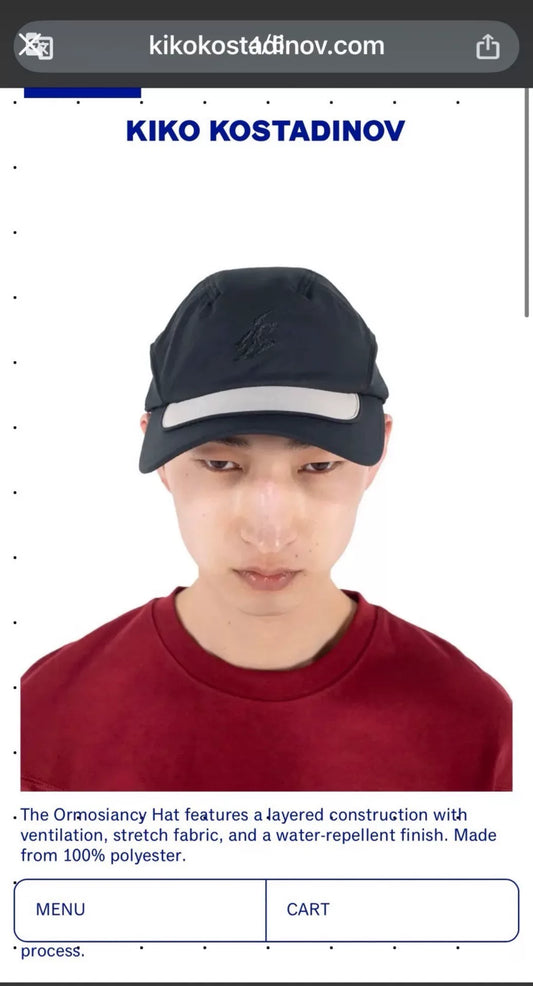 asics novalis ormosiancy hat kiko kostadinov