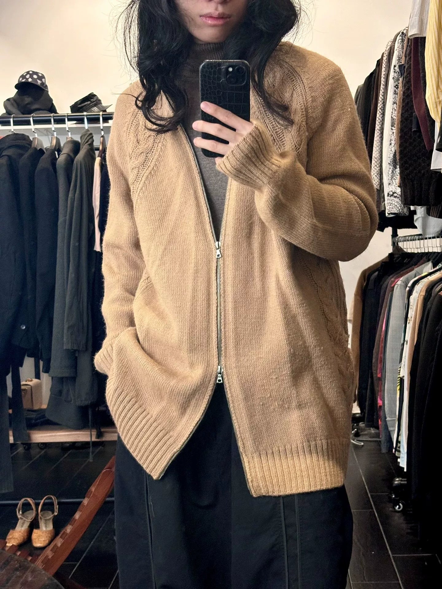 drapes van noten alpaca blend high-neck sweater