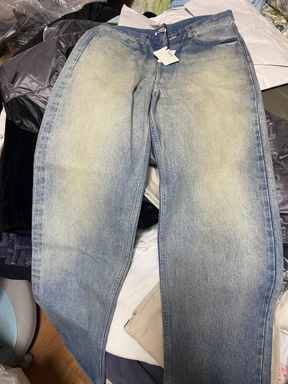AURALEE Selvedge Faded Heavy Wide Pants