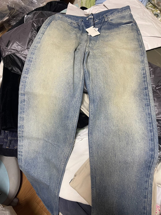 AURALEE Selvedge Faded Heavy Wide Pants