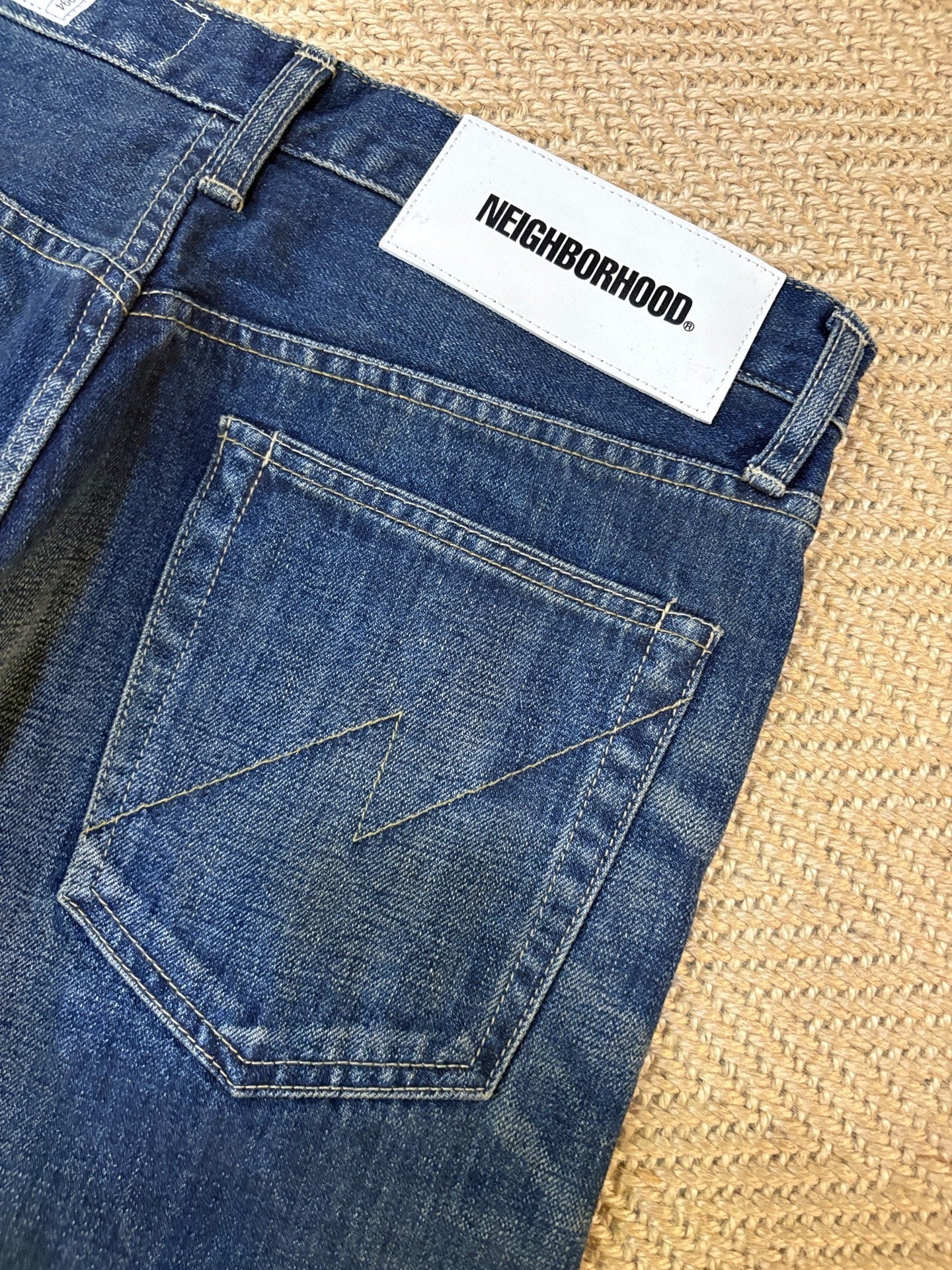 NEIGHBORHOOD WASHED DENIM JEANS