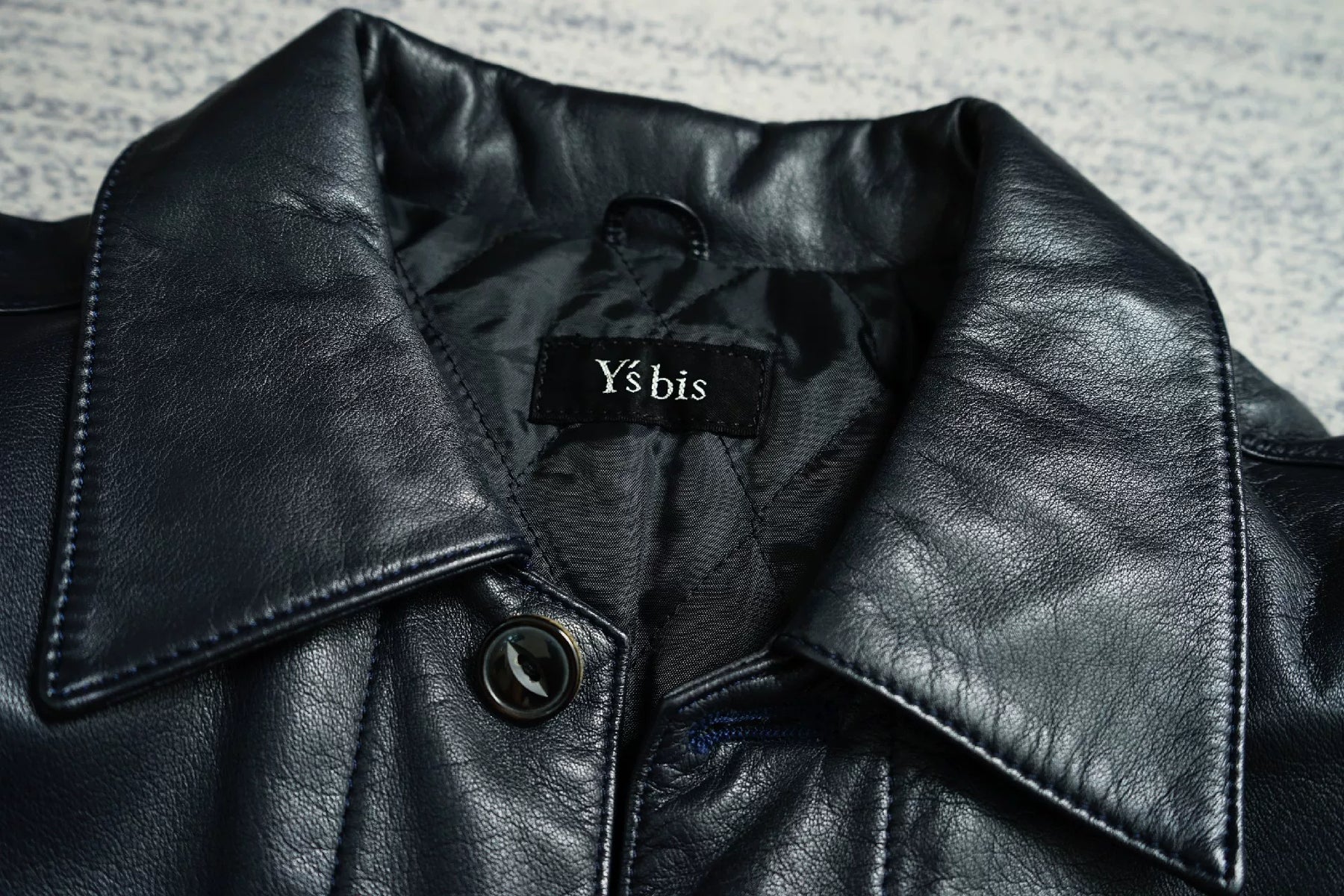 Yohji Yamamoto Padded Leather Jacket