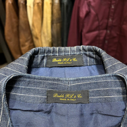 RRL Indigo Striped Suit