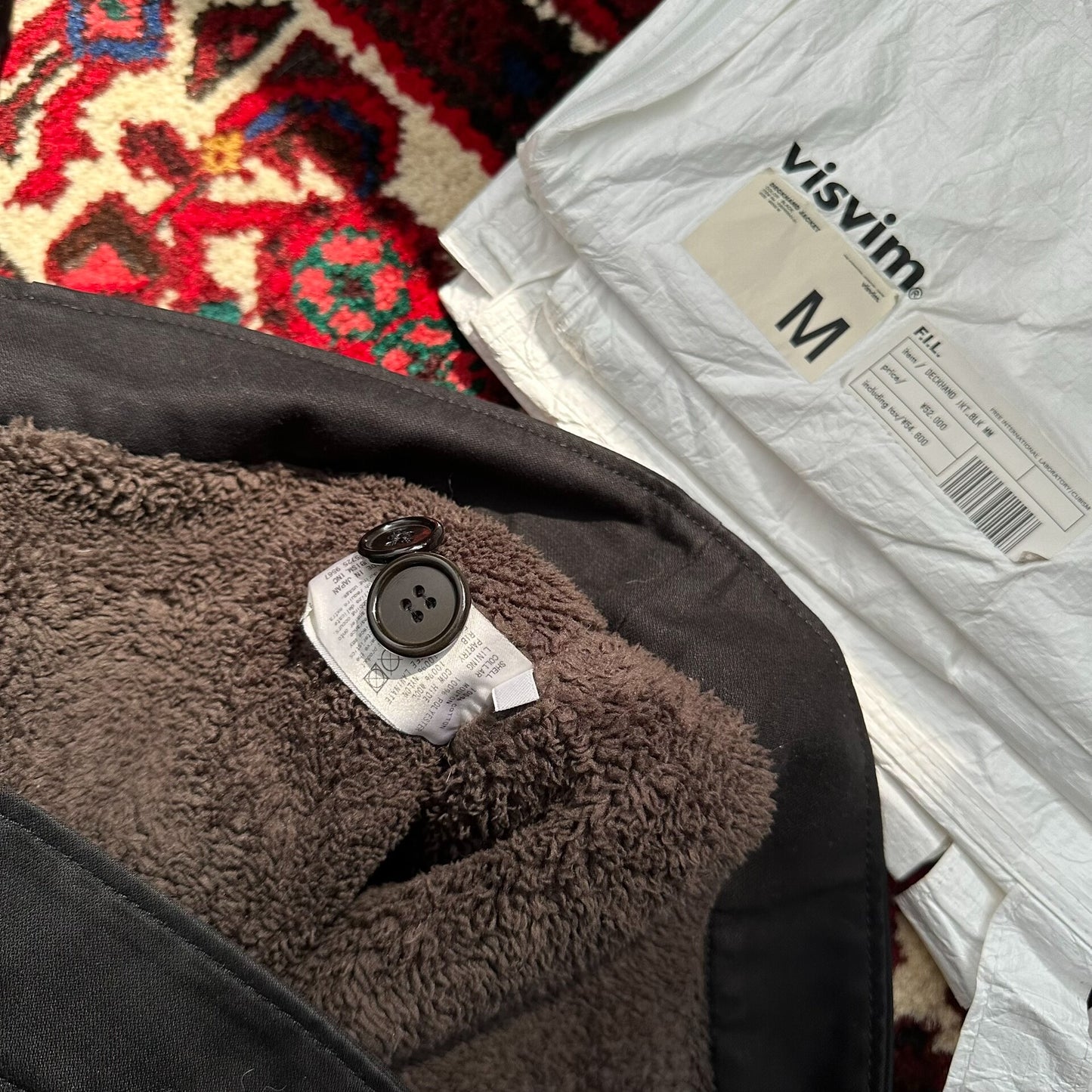 visvim deckhand jacket in black color