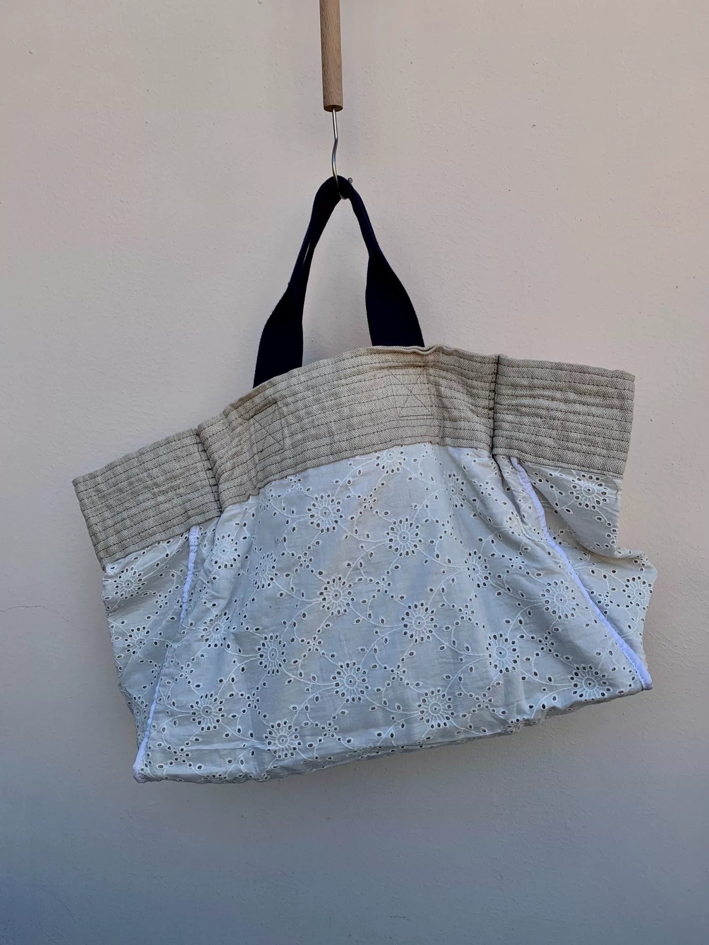 Comme des Garcons 05s Tricot Oversized Linen Tote