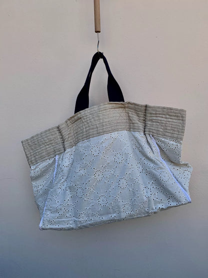 Comme des Garcons 05s Tricot Oversized Linen Tote