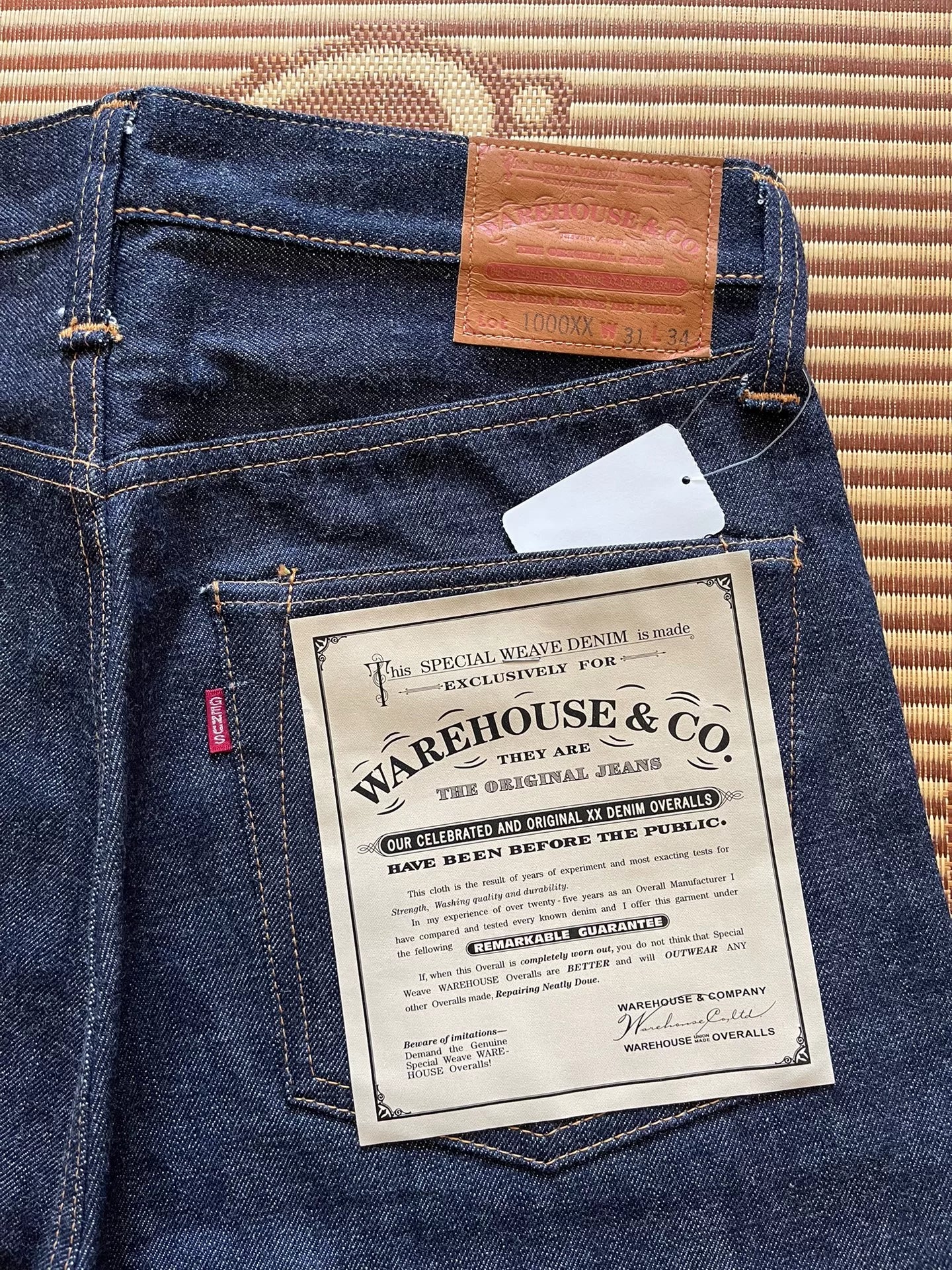 Warehouse 1000xx Acid Wash Denim Pants