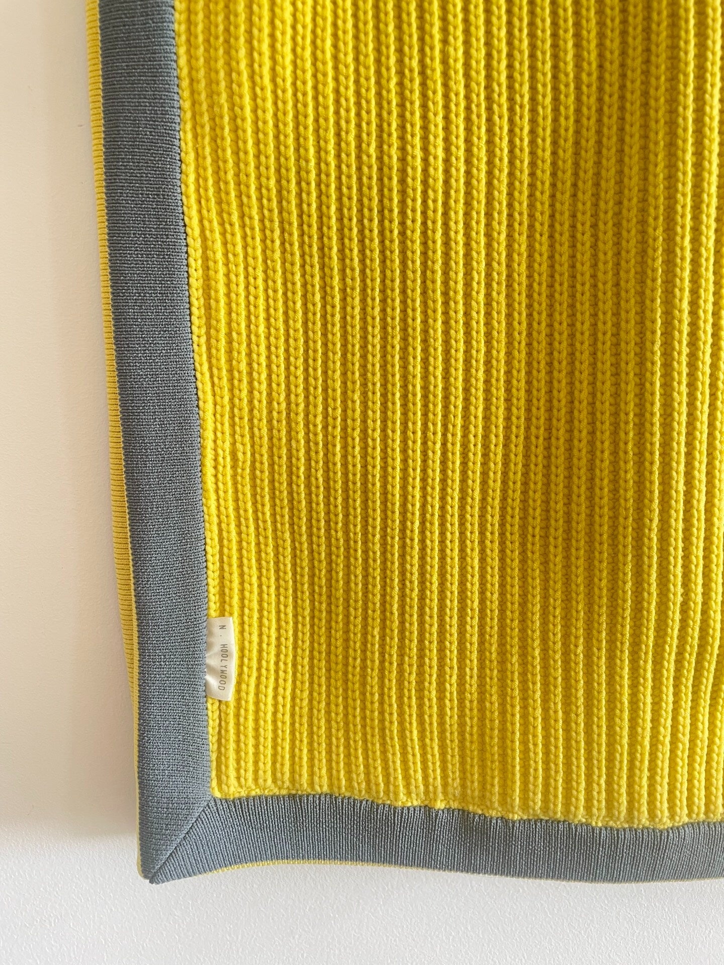 N.HOOLYWOOD Knit Contrast Edge Scarf