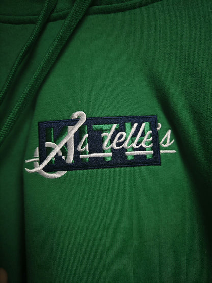 kith sadelles box logo green hoodie