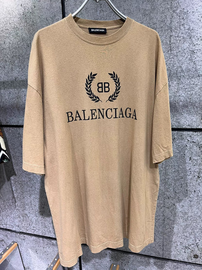 Balenciaga Khaki Wheat Short Sleeve S
