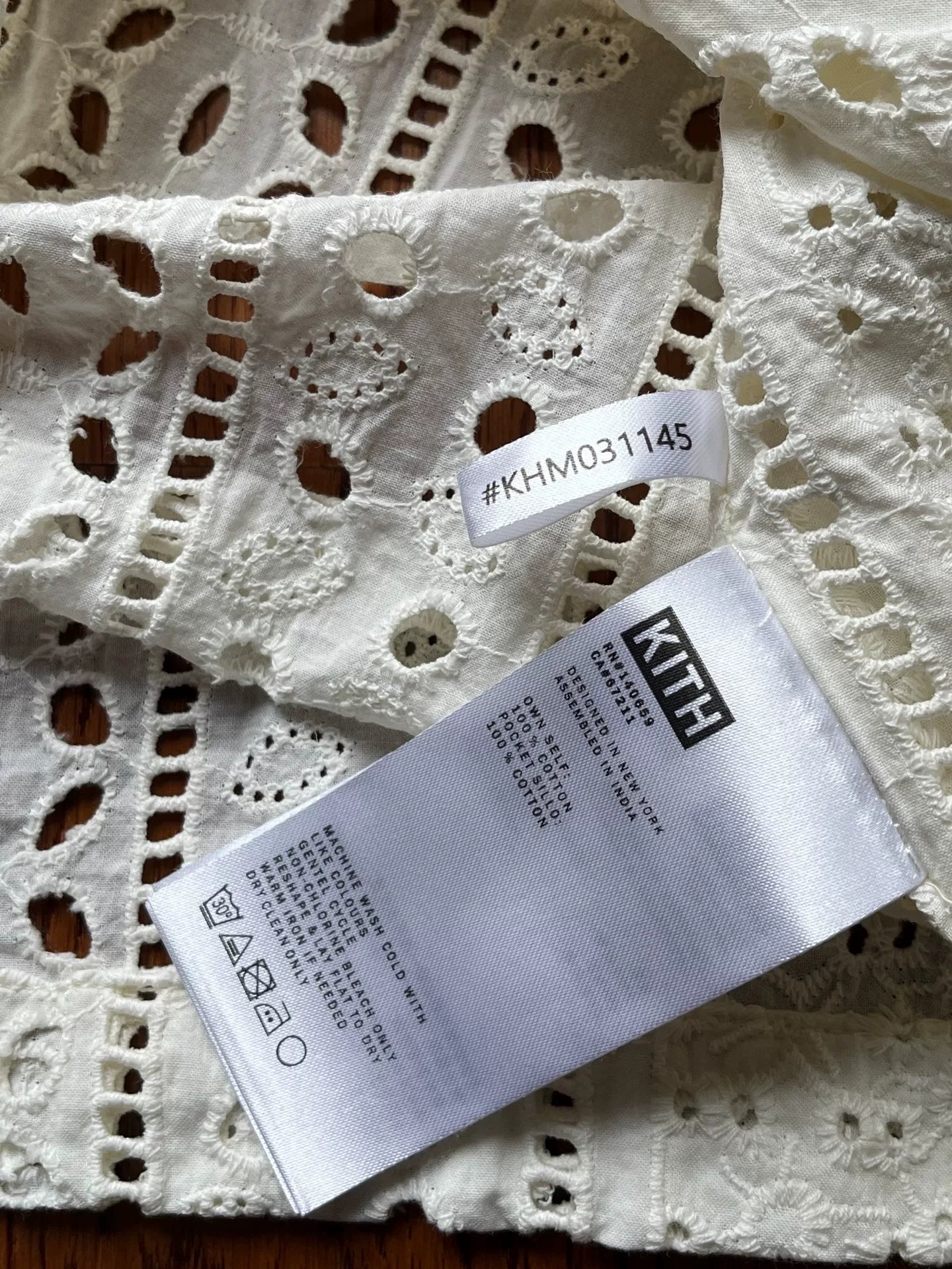 Kith Cotton Eyelet Collared Overshirt