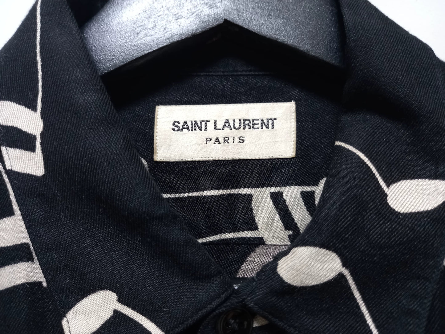 Saint Laurent Paris Musical Note Shirt