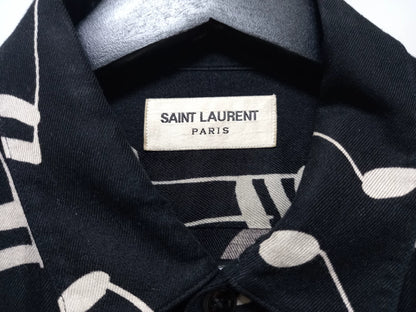 Saint Laurent Paris Musical Note Shirt