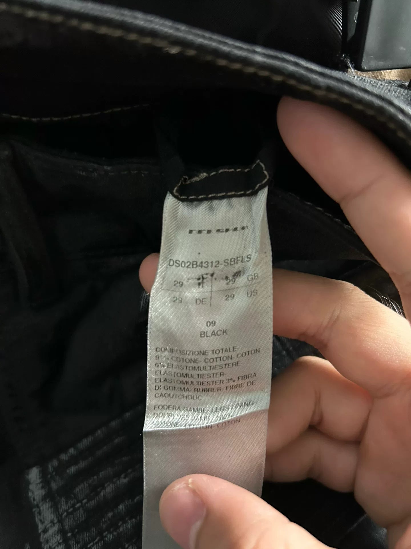 Rick Owens Drkshdw Black Denim Pants Size 29