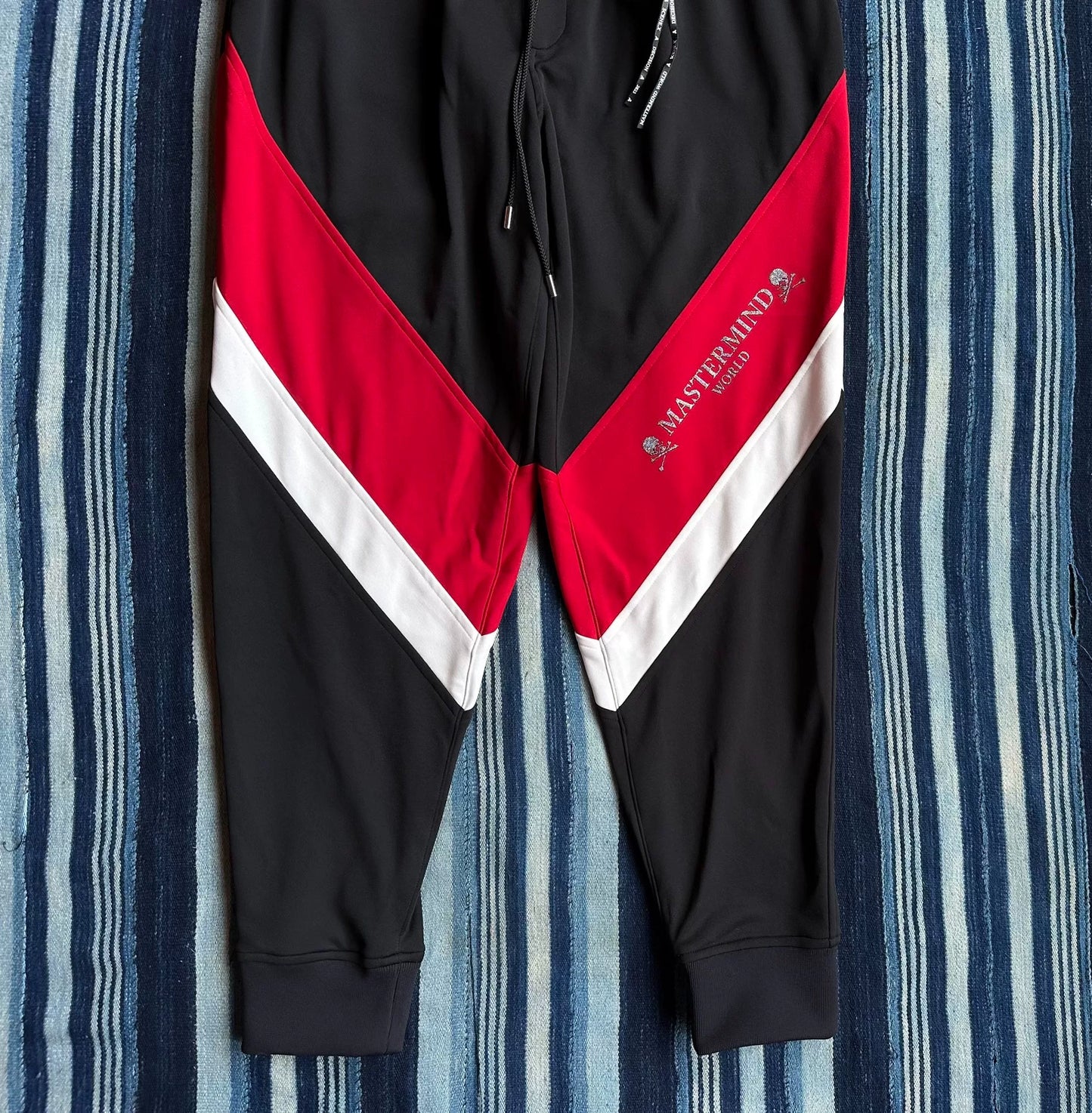 mastermind japan athletic jogger pants with logo
