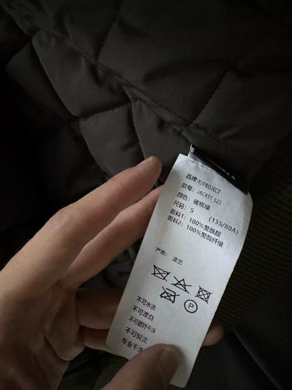 Y/Project Olive Green Bomber Jacket