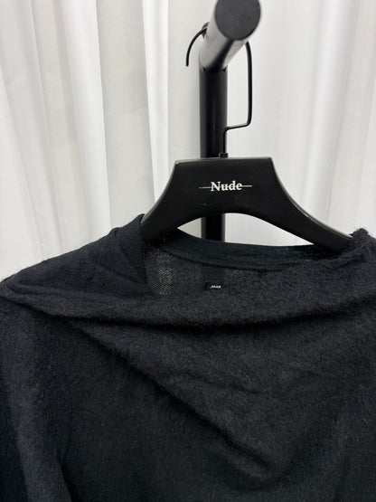 Julius 7 Plush Scarf Collar Longsleeve