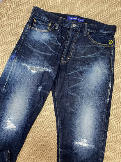 Vanquish & Fragment Cropped Denim Jeans