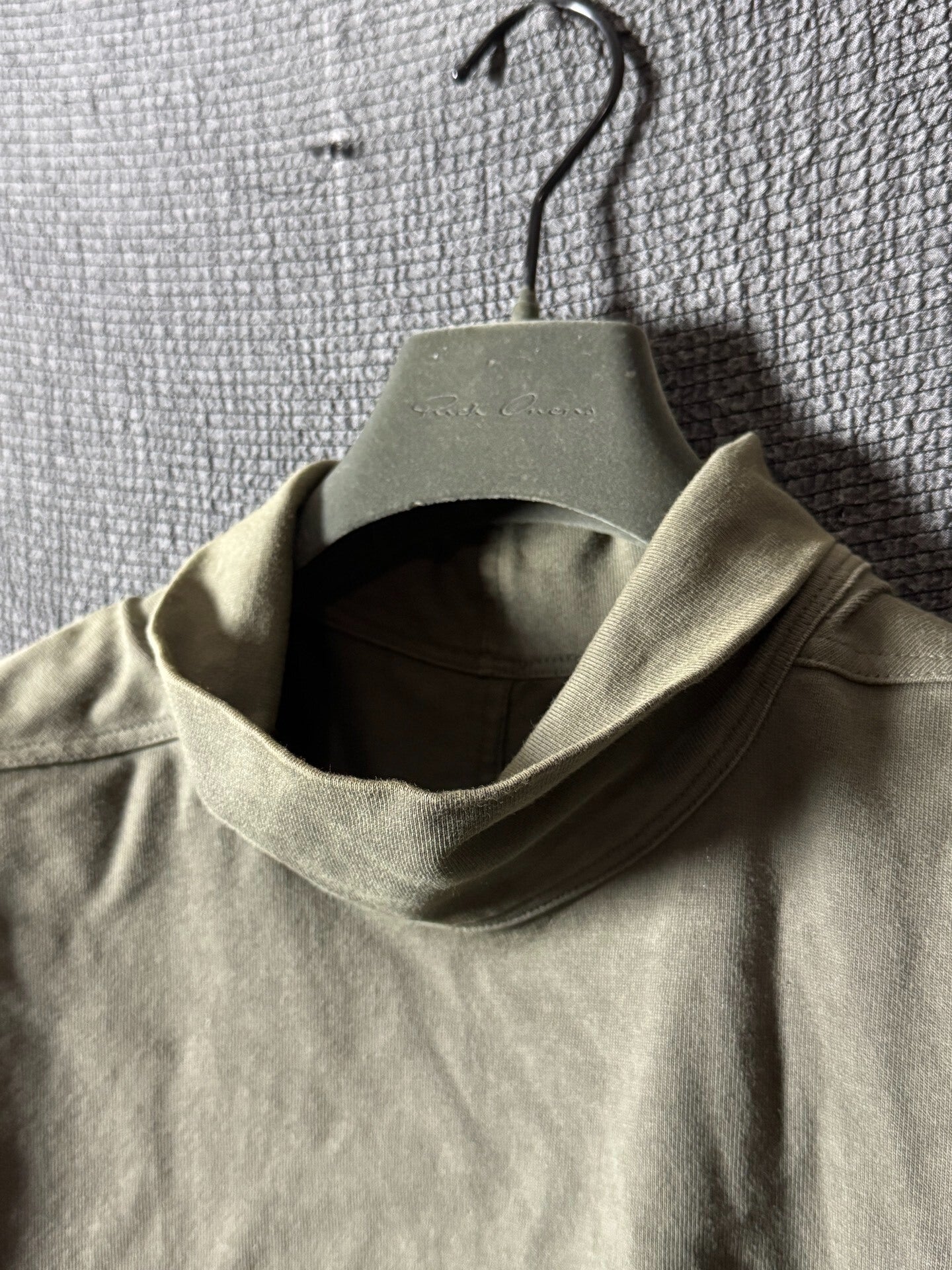 Rick Owens Dark Dust Turtleneck Long Sleeve Shirt
