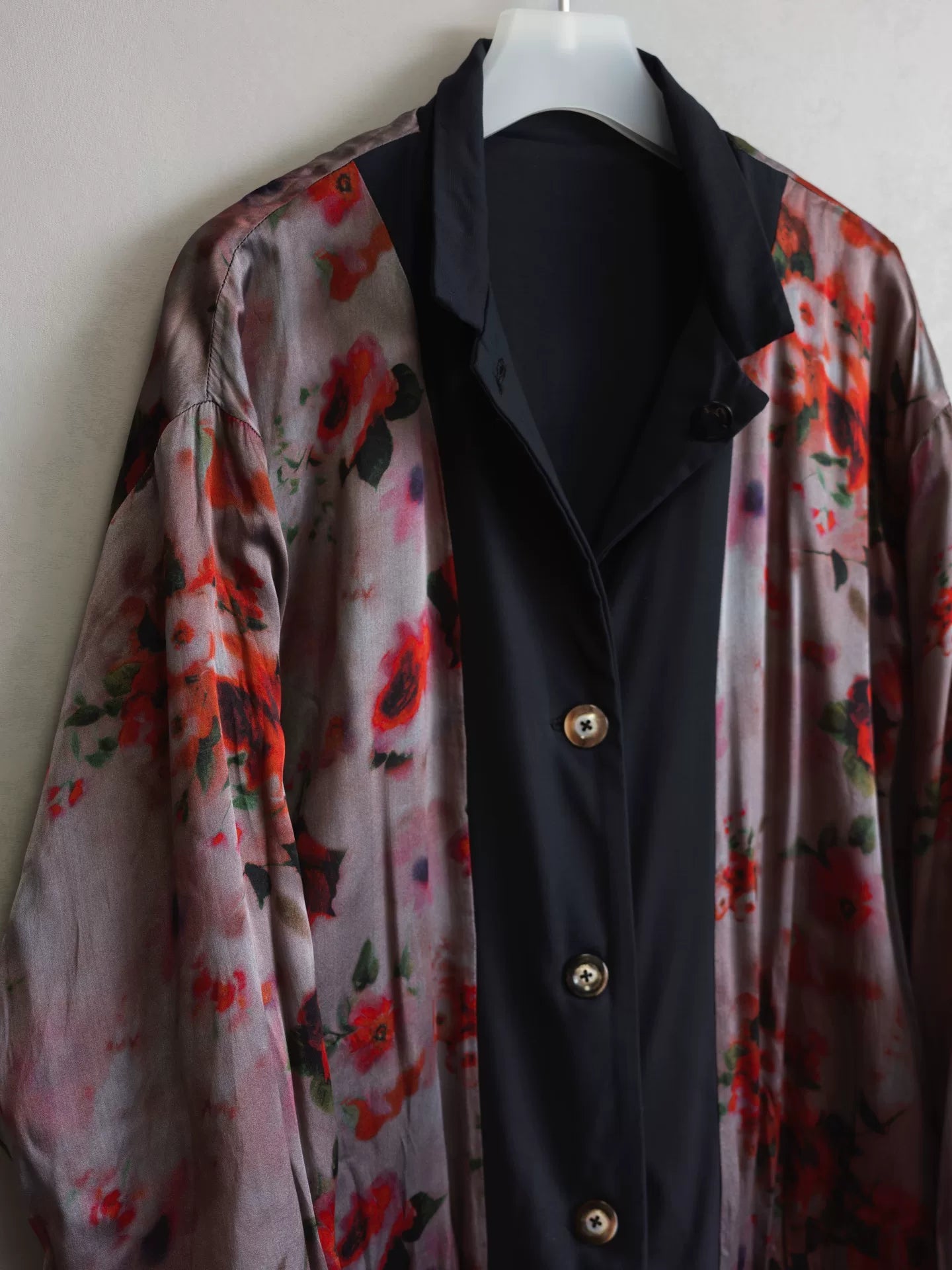 floral wool jacket by geoffrey b.small