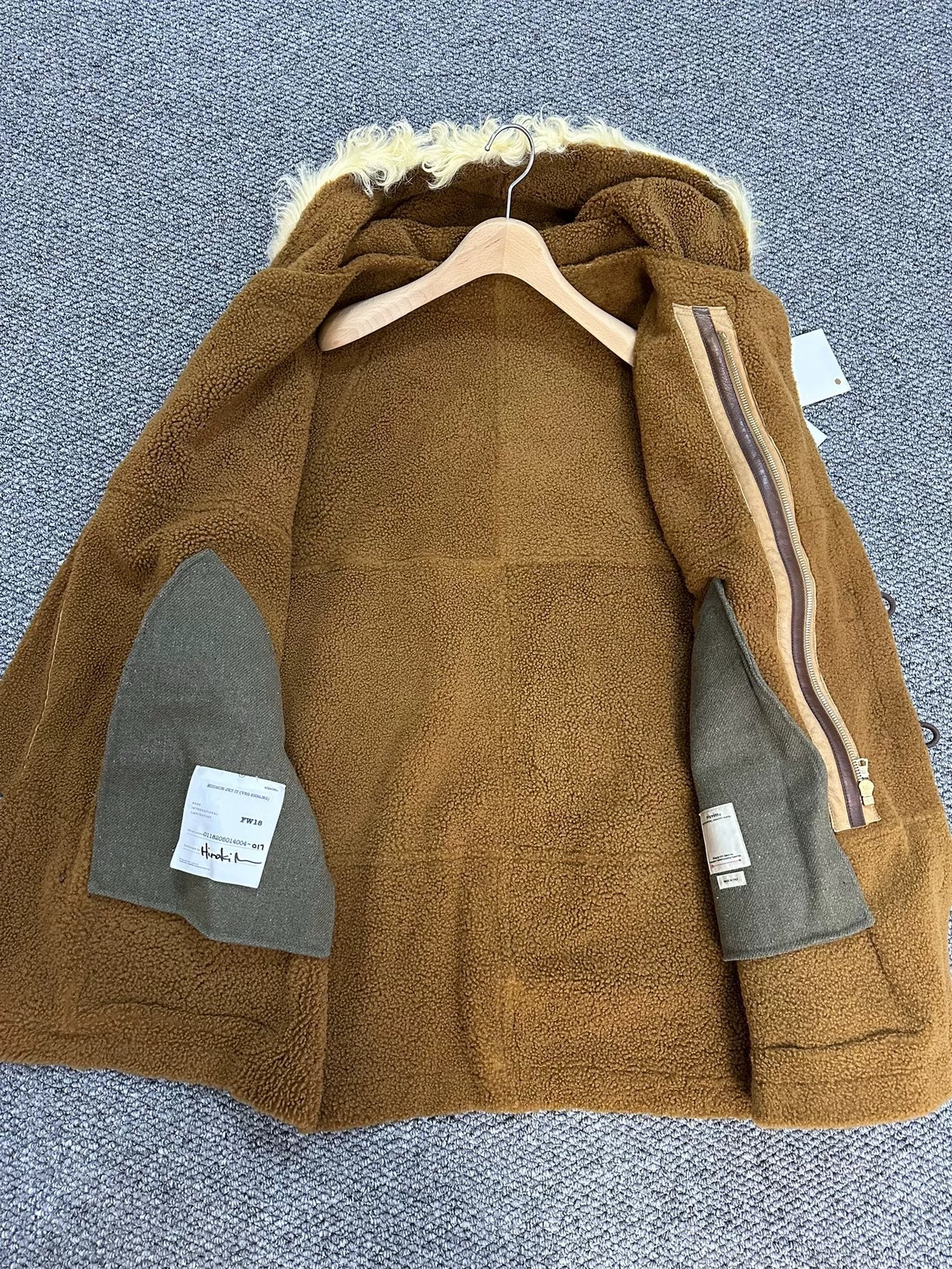 visvim Shearling Hudson Coat Size 4