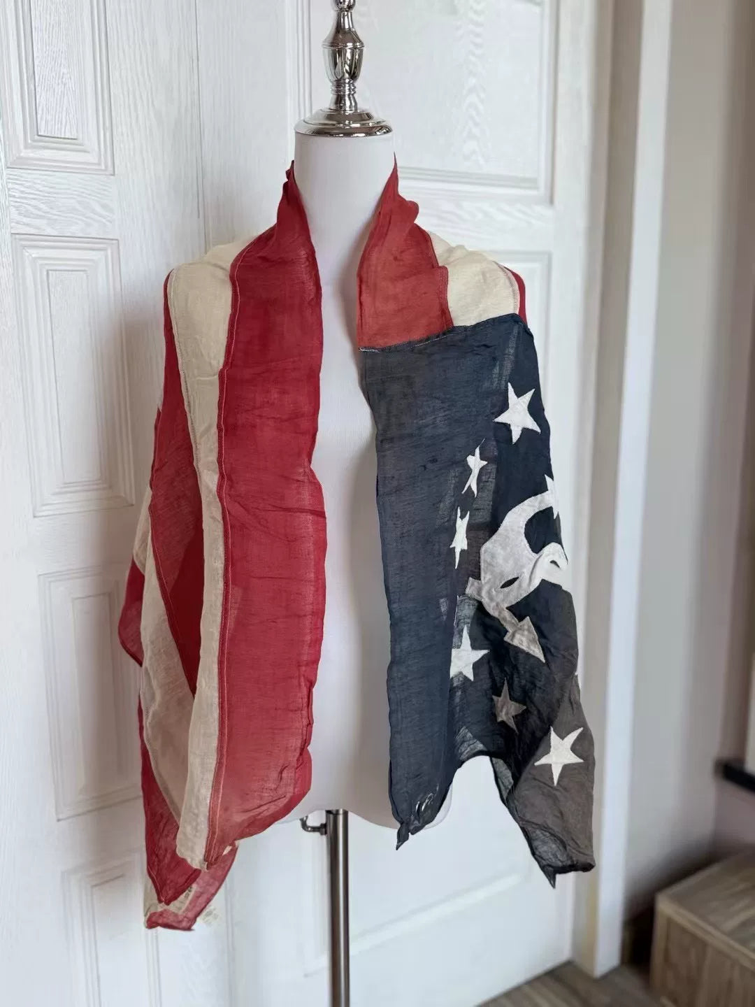 RRL DoubleL Cotton-Linen Scarf Shawl
