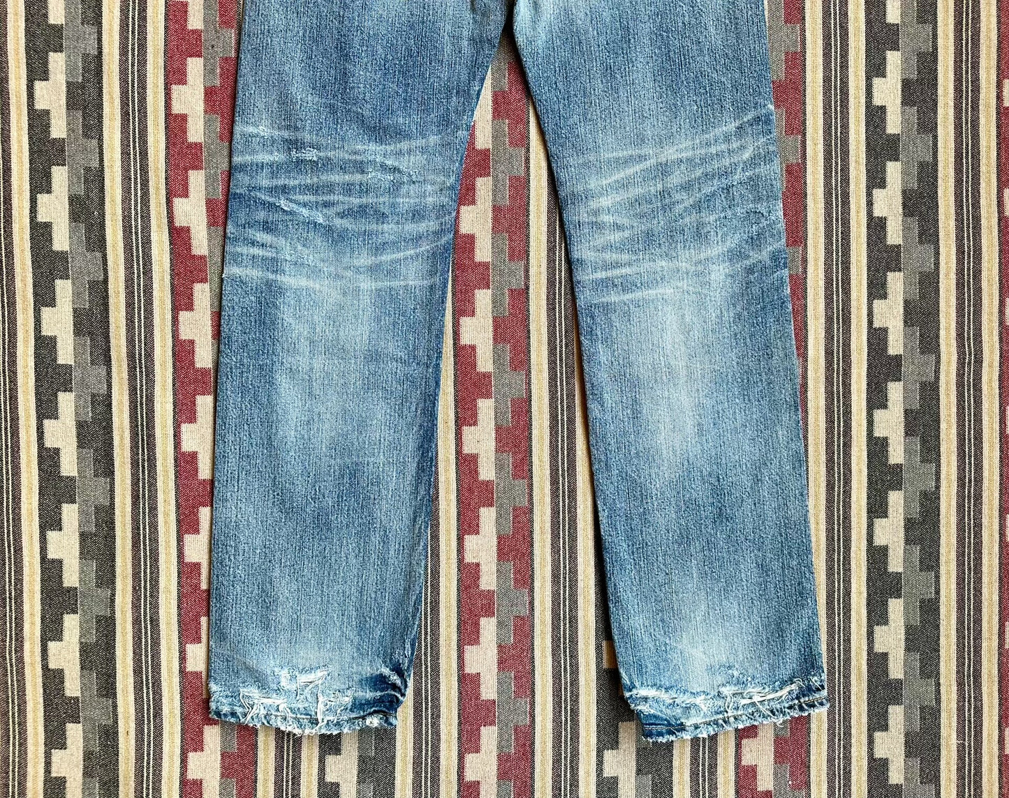 distressed blue denim jeans by Prps