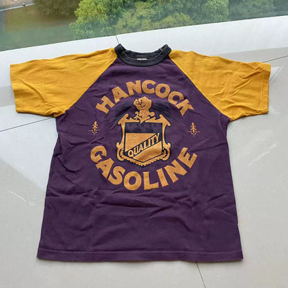 hancock gasoline short sleeve color block t-shirt
