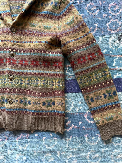 RRL Wool Fair Isle Stripe Sweater