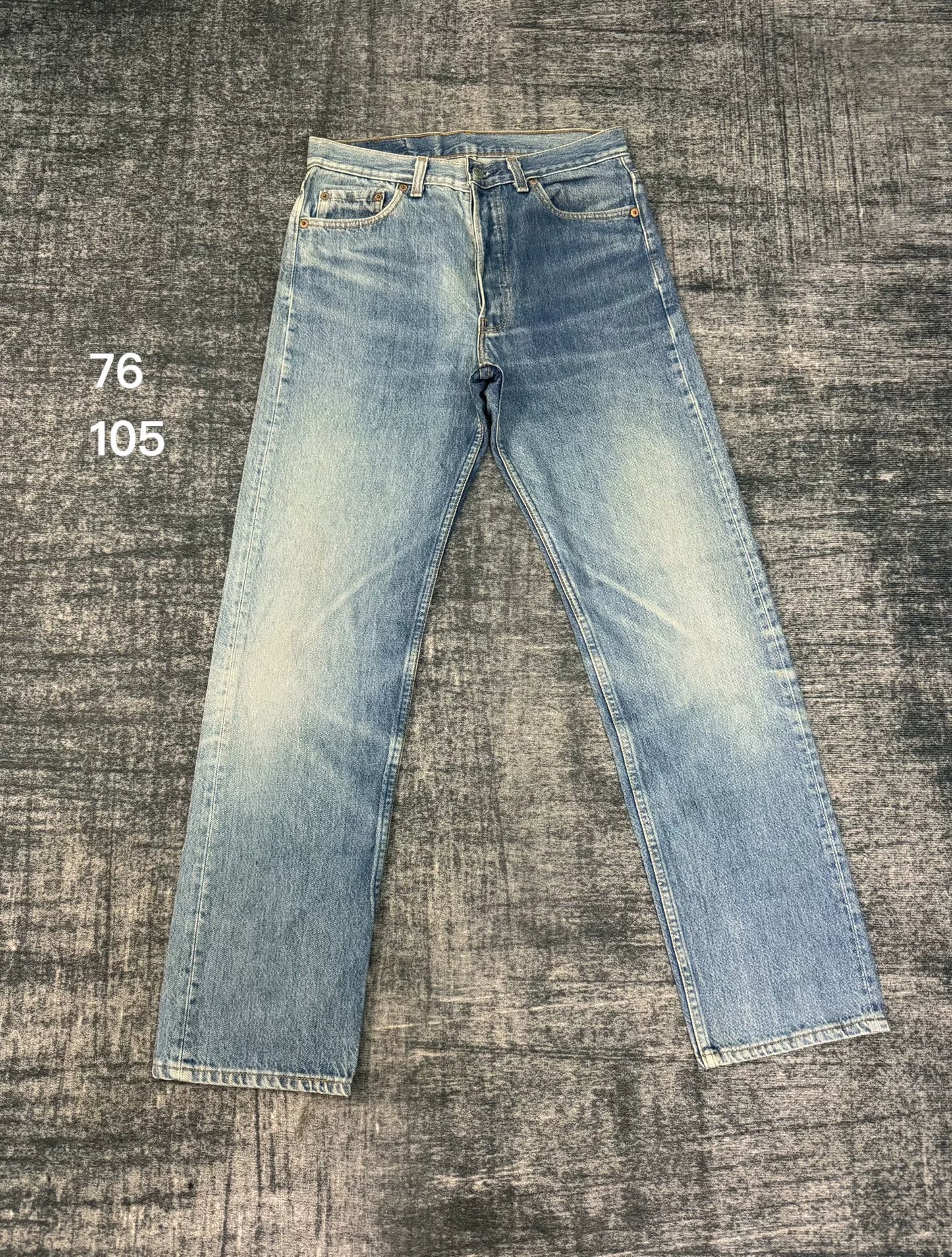 Vintage Levi's 501 90s Washed Blue Jeans