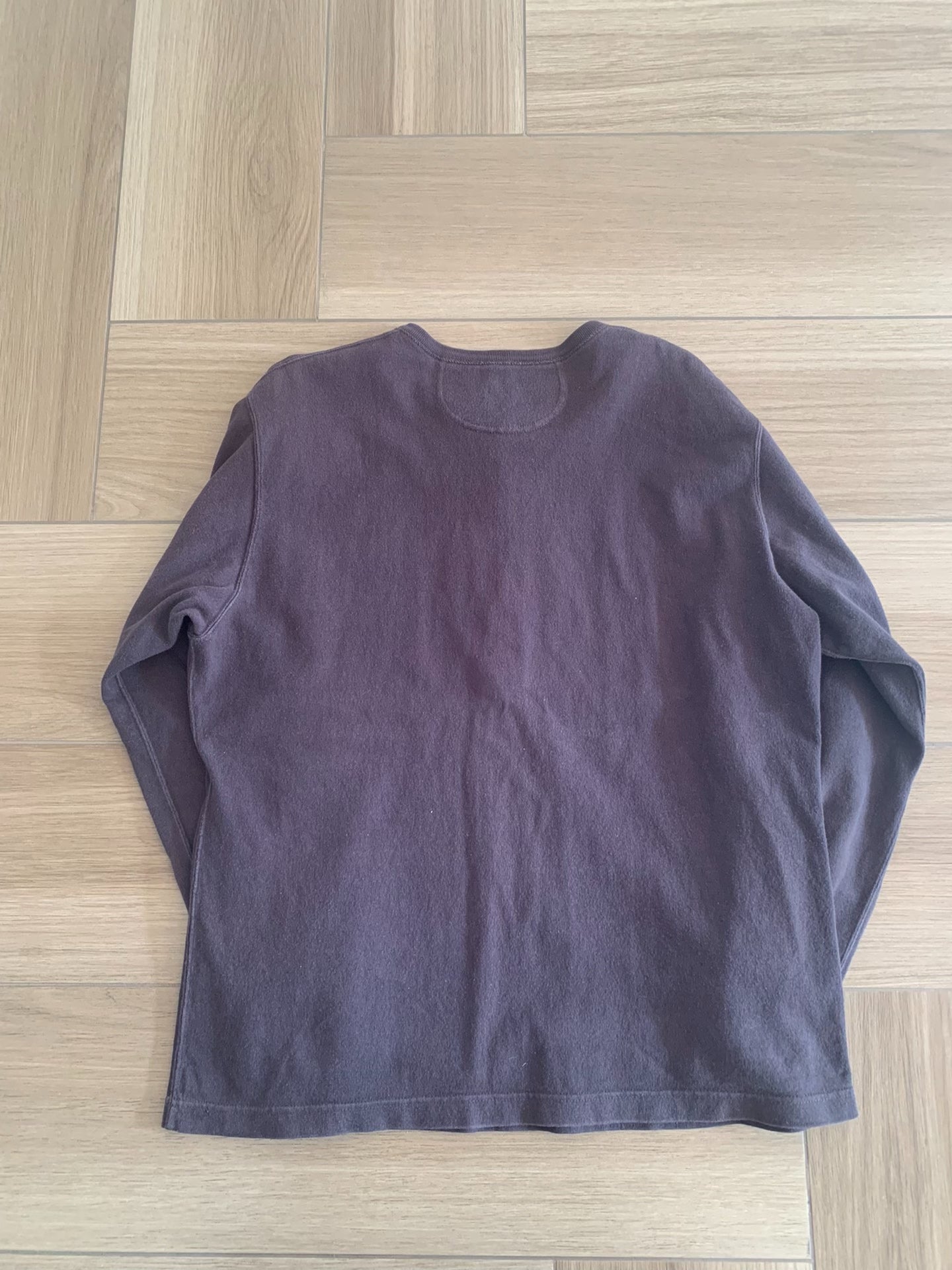Freewheelers Brown Henley Long-Sleeve T-Shirt