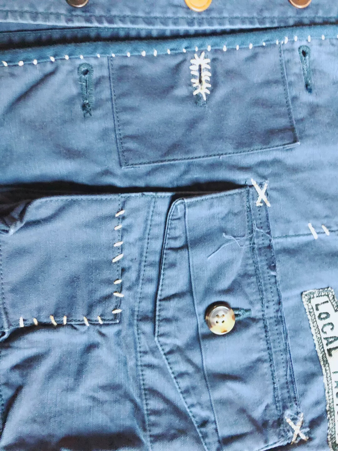 Porter Classic Indigo Hand Patchwork Vest