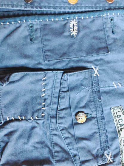 Porter Classic Indigo Hand Patchwork Vest