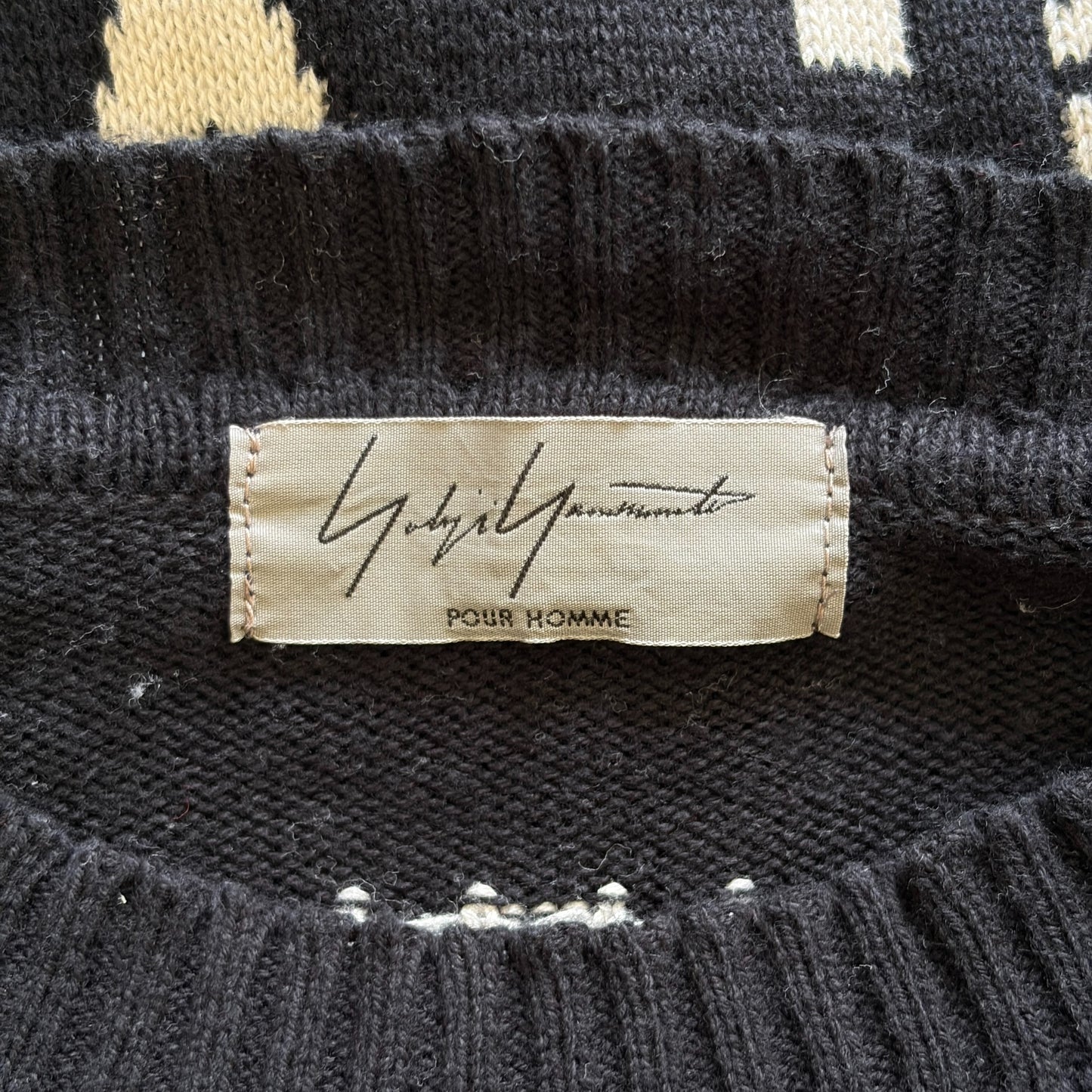 Yohji Yamamoto 16AW Fair Isle Sweater
